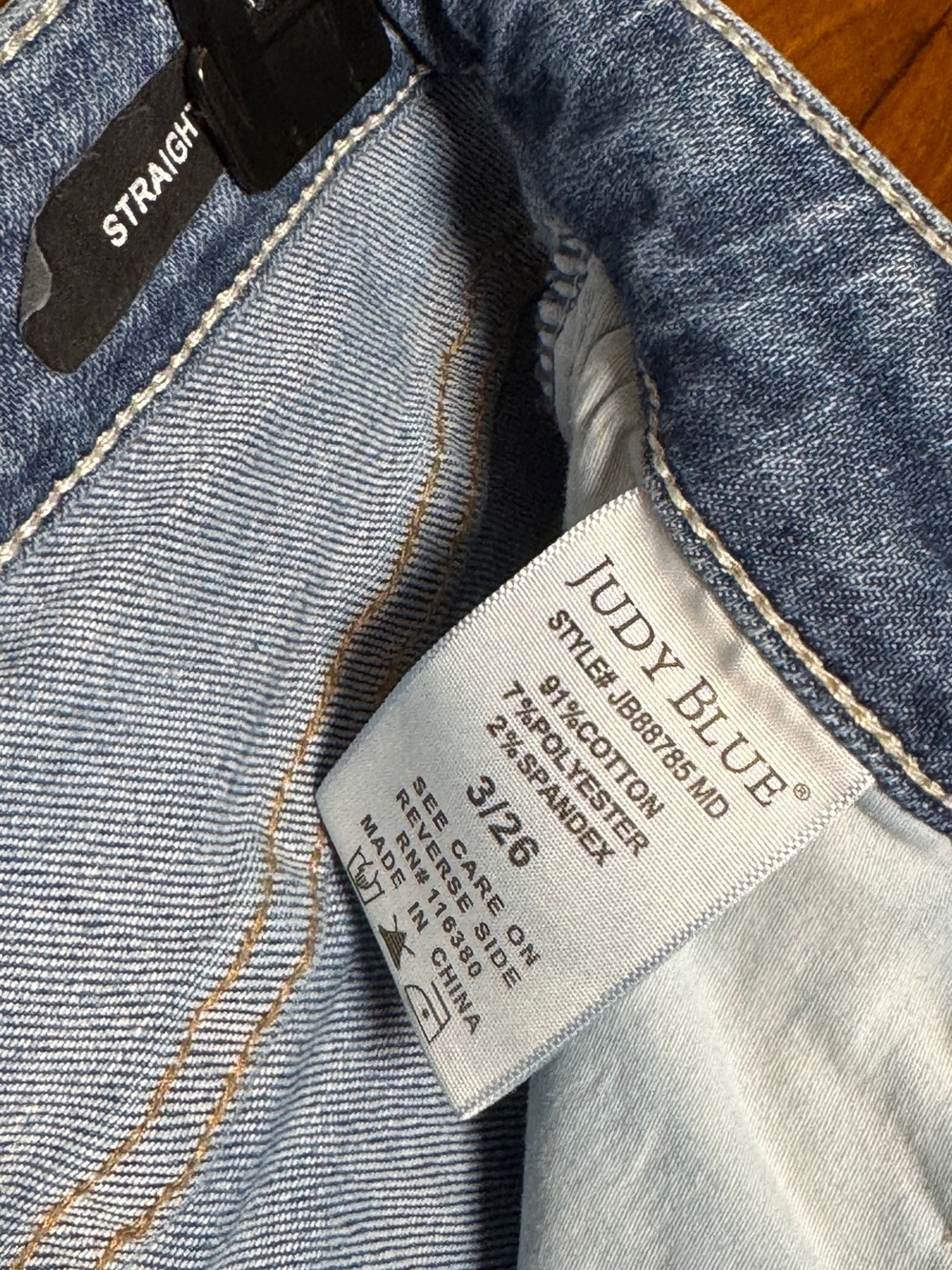 Judy Blue Medium Wash Distressed Flare Jeans - Picture 3 of 4